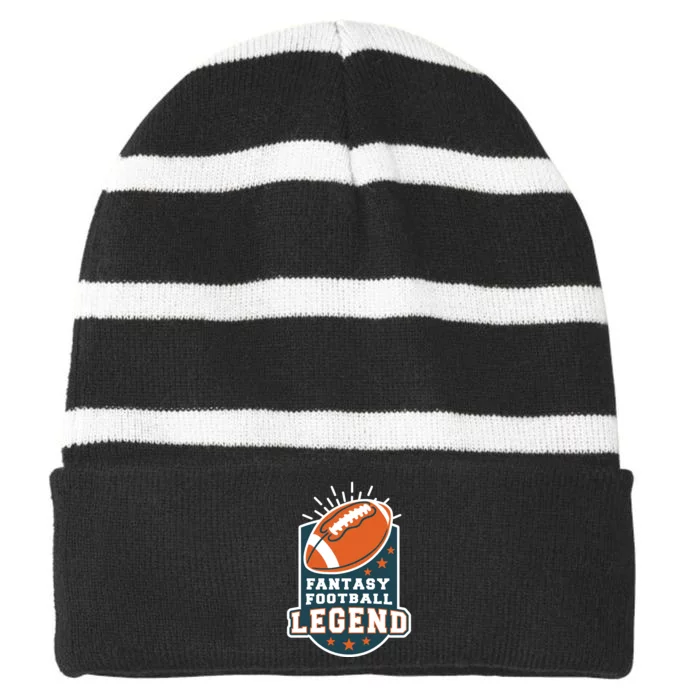 Fantasy Football Legend Striped Beanie with Solid Band