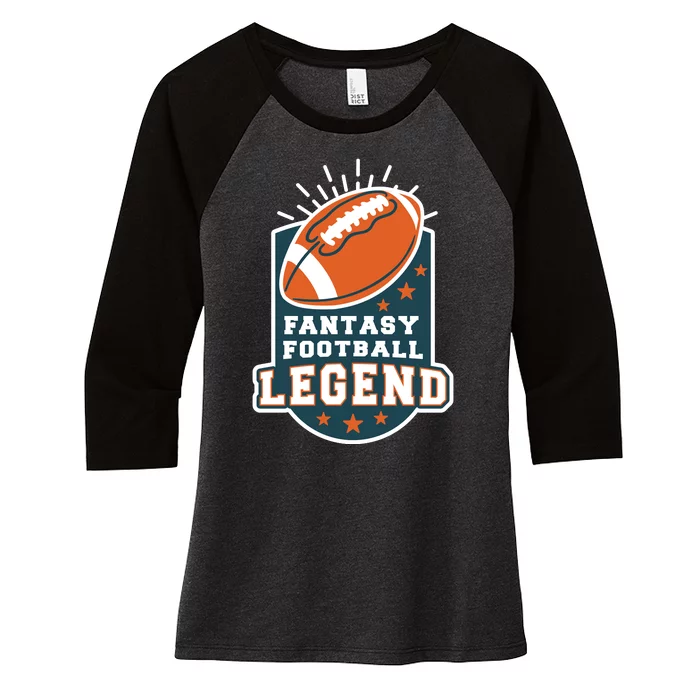 Fantasy Football Legend Women's Tri-Blend 3/4-Sleeve Raglan Shirt