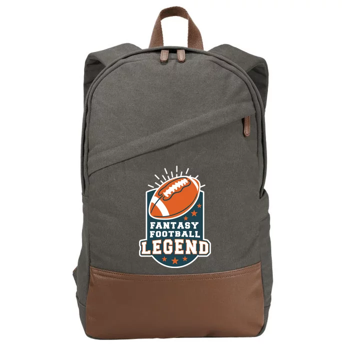 Fantasy Football Legend Cotton Canvas Backpack