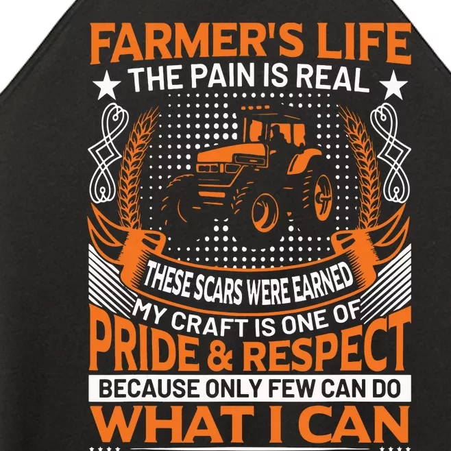 Funny Farmers Life Tractors Planting Crops Men Women Women’s Perfect Tri Rocker Tank