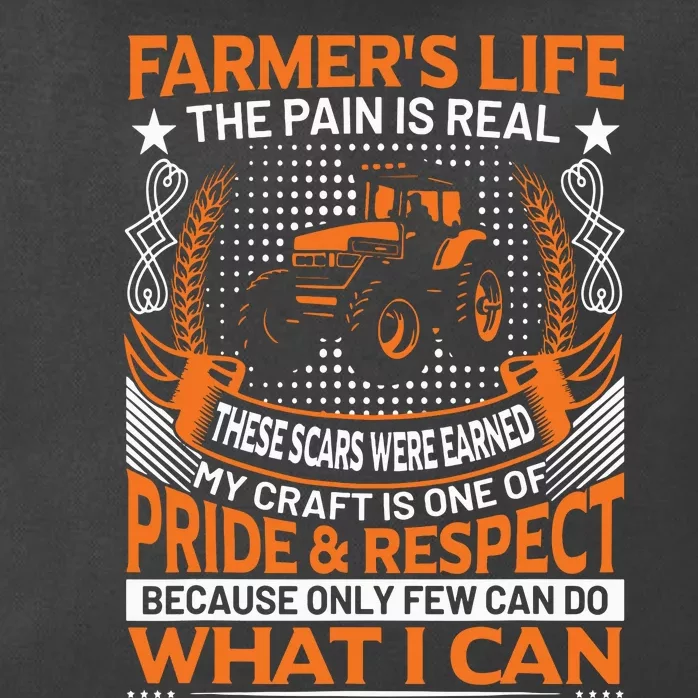 Funny Farmers Life Tractors Planting Crops Men Women Zip Tote Bag