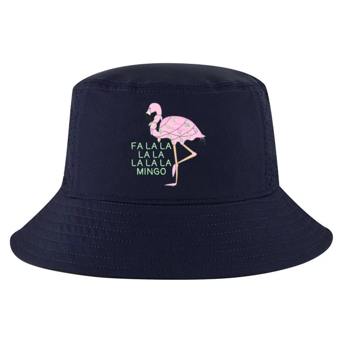 Funny Fa La La La Mingo Flamingo Christmas Gift Cool Comfort Performance Bucket Hat