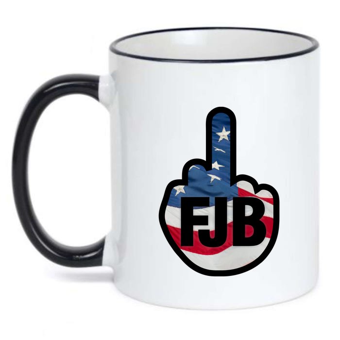 FJB Flag Logo Kitchenware Front & Back Black Color Changing Mug