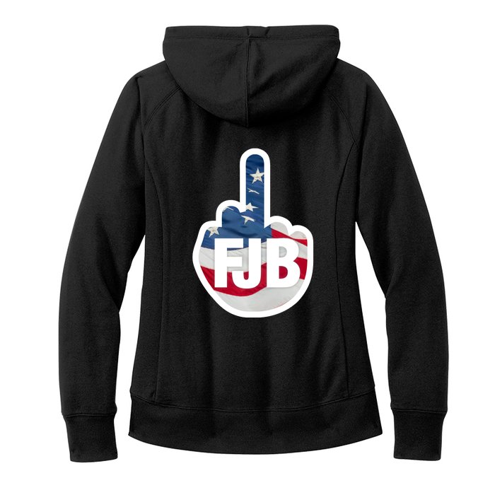 FJB Flag Logo Kitchenware Front & Back Women's Fleece Hoodie