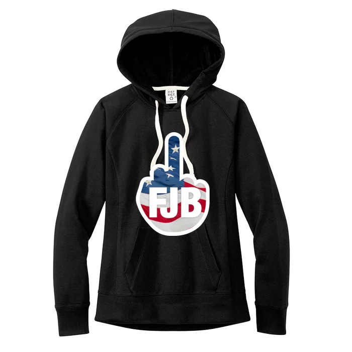 FJB Flag Logo Kitchenware Front & Back Women's Fleece Hoodie