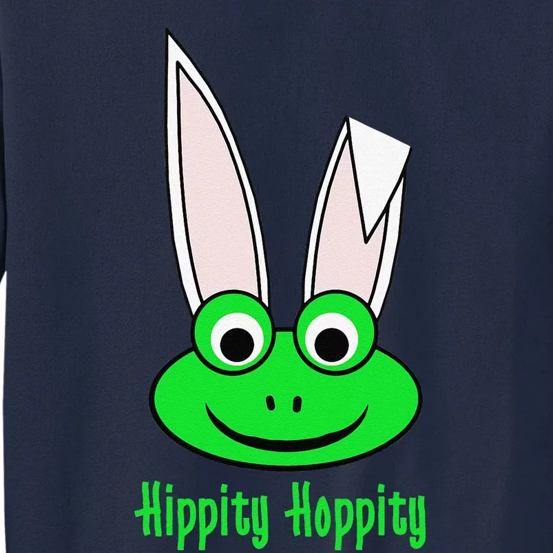 Funny Frog Lovers Cute Bunny Ears Hippity Hoppity Tall Sweatshirt