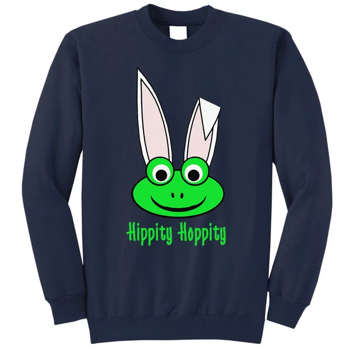 Funny Frog Lovers Cute Bunny Ears Hippity Hoppity Tall Sweatshirt