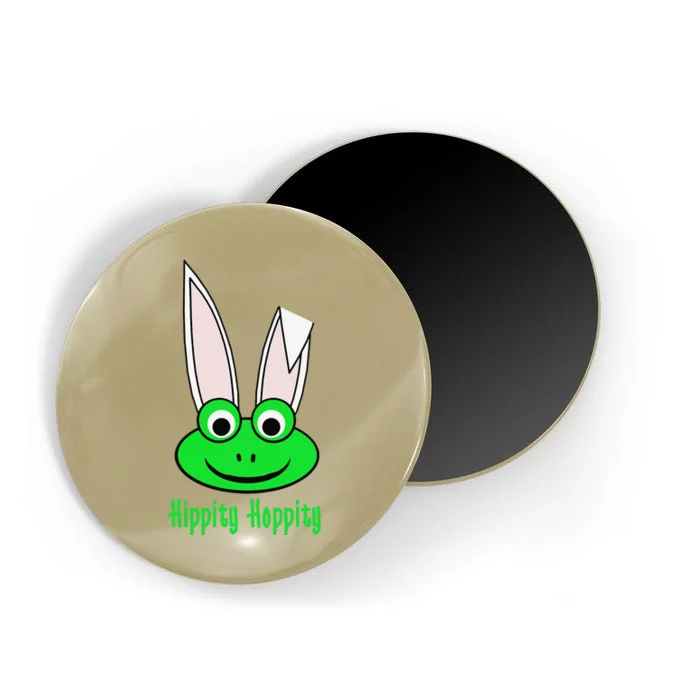 Funny Frog Lovers Cute Bunny Ears Hippity Hoppity Magnet