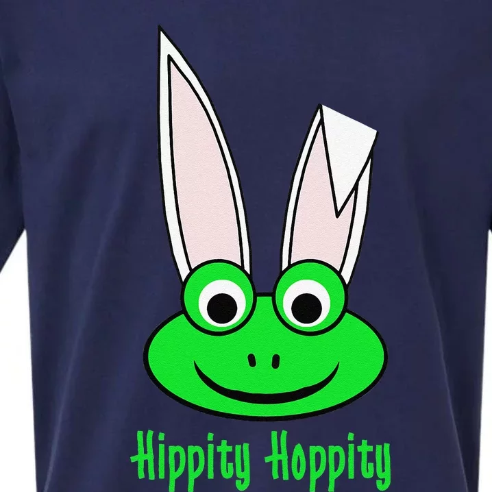 Funny Frog Lovers Cute Bunny Ears Hippity Hoppity Sueded Cloud Jersey T-Shirt