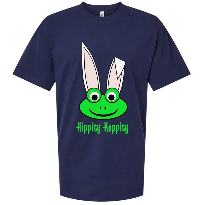 Funny Frog Lovers Cute Bunny Ears Hippity Hoppity Sueded Cloud Jersey T-Shirt