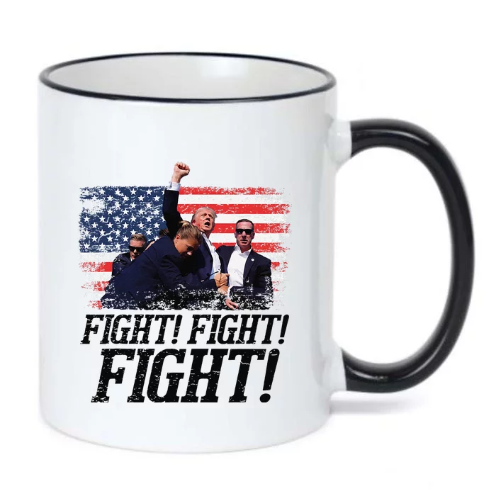 Fight Fist Legend Trump 2024 Survived Shot At Election Rally Black Color Changing Mug