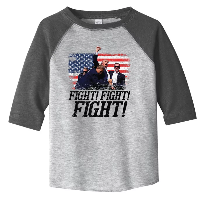 Fight Fist Legend Trump 2024 Survived Shot At Election Rally Toddler Fine Jersey T-Shirt