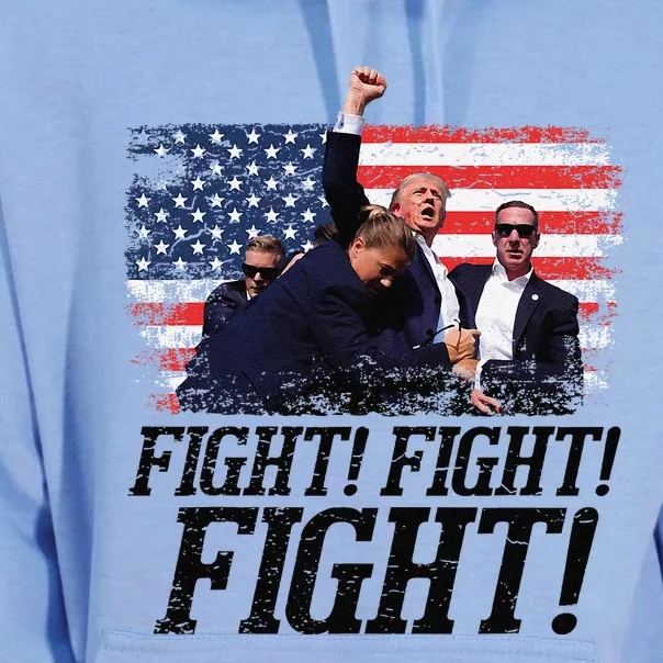 Fight Fist Legend Trump 2024 Survived Shot At Election Rally Unisex Surf Hoodie