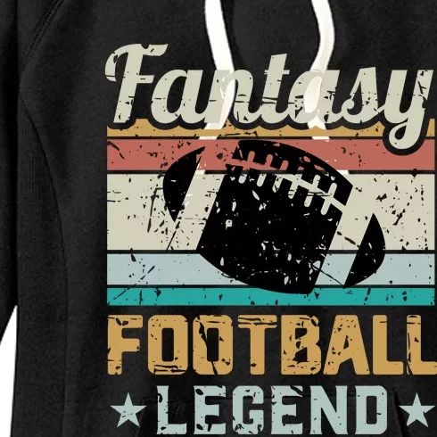 Fantasy Football Legend Retro Style Women's Fleece Hoodie