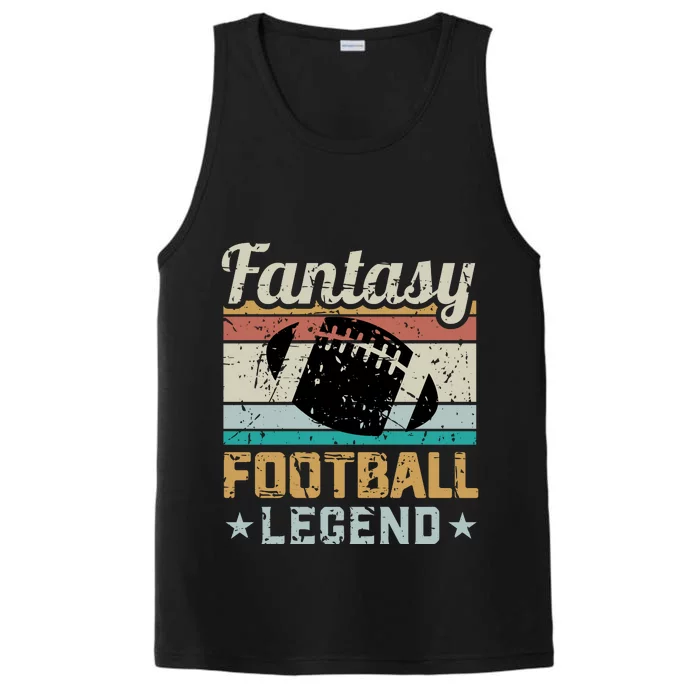 Fantasy Football Legend Retro Style Performance Tank