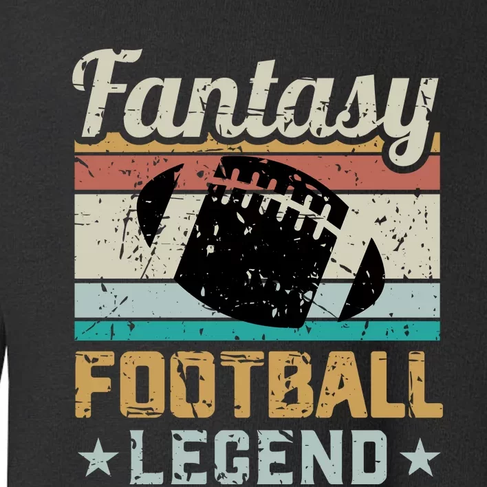 Fantasy Football Legend Retro Style Toddler Sweatshirt