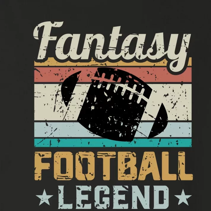 Fantasy Football Legend Retro Style Toddler Long Sleeve Shirt