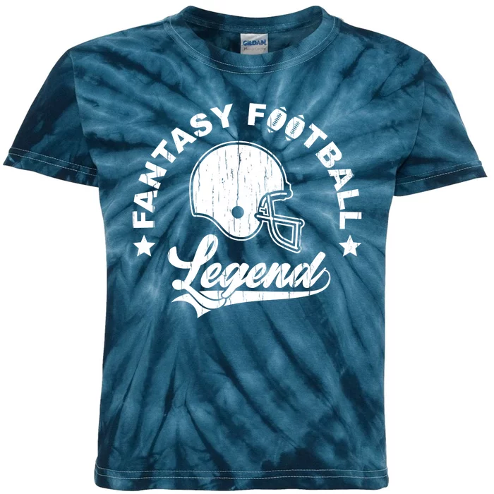 Fantasy Football Legend Funny Gift Kids Tie-Dye T-Shirt