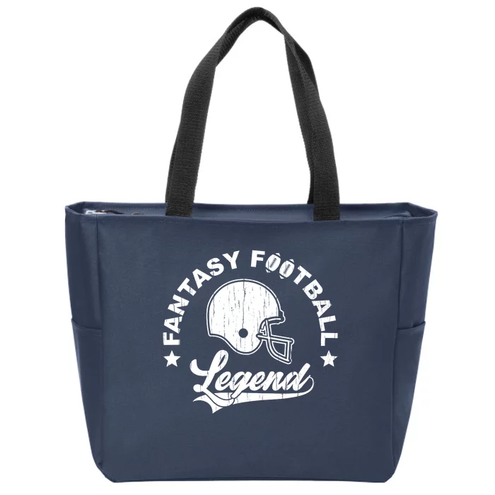 Fantasy Football Legend Funny Gift Zip Tote Bag