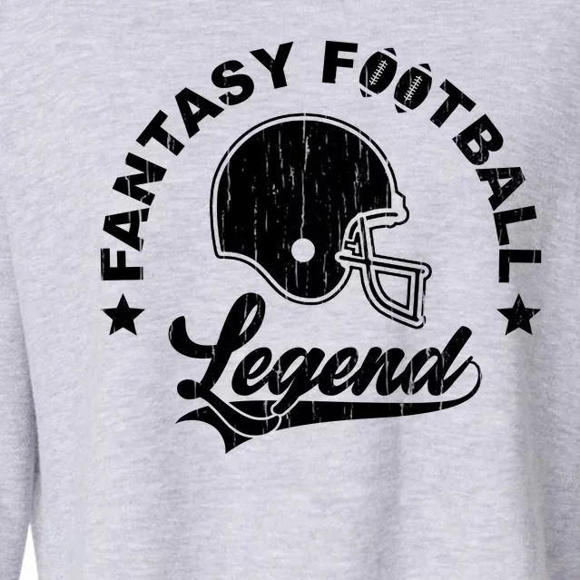 Fantasy Football Legend Funny Gift Cropped Pullover Crew