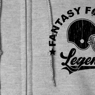 Fantasy Football Legend Funny Gift Full Zip Hoodie