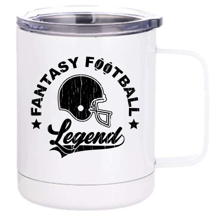 Fantasy Football Legend Funny Gift Front & Back 12oz Stainless Steel Tumbler Cup