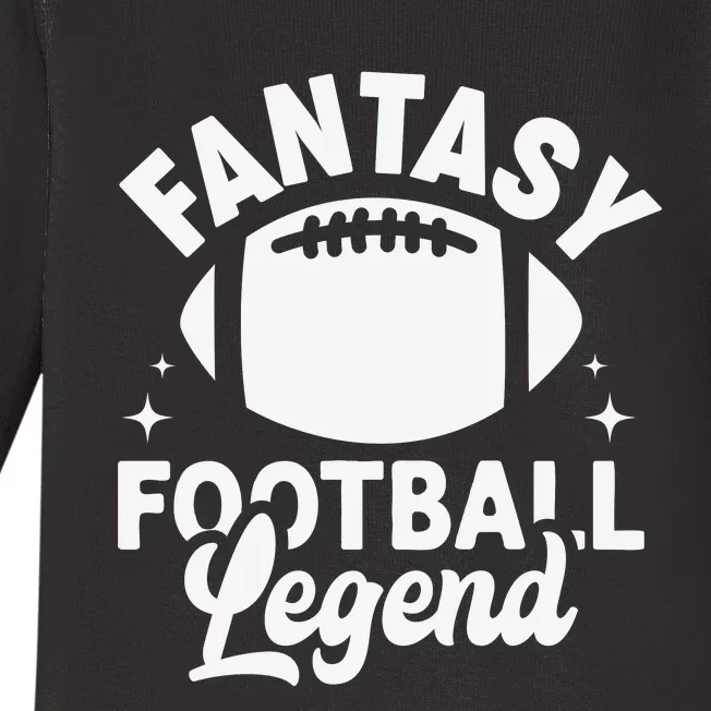 Fantasy Football Legend Sporty Graphic Baby Long Sleeve Bodysuit