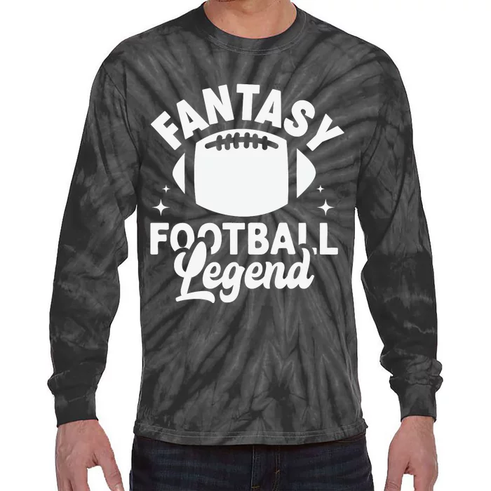 Fantasy Football Legend Sporty Graphic Tie-Dye Long Sleeve Shirt