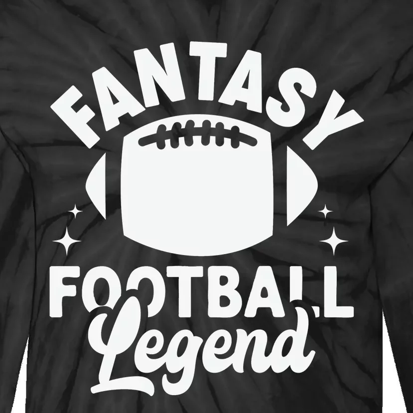 Fantasy Football Legend Sporty Graphic Tie-Dye Long Sleeve Shirt