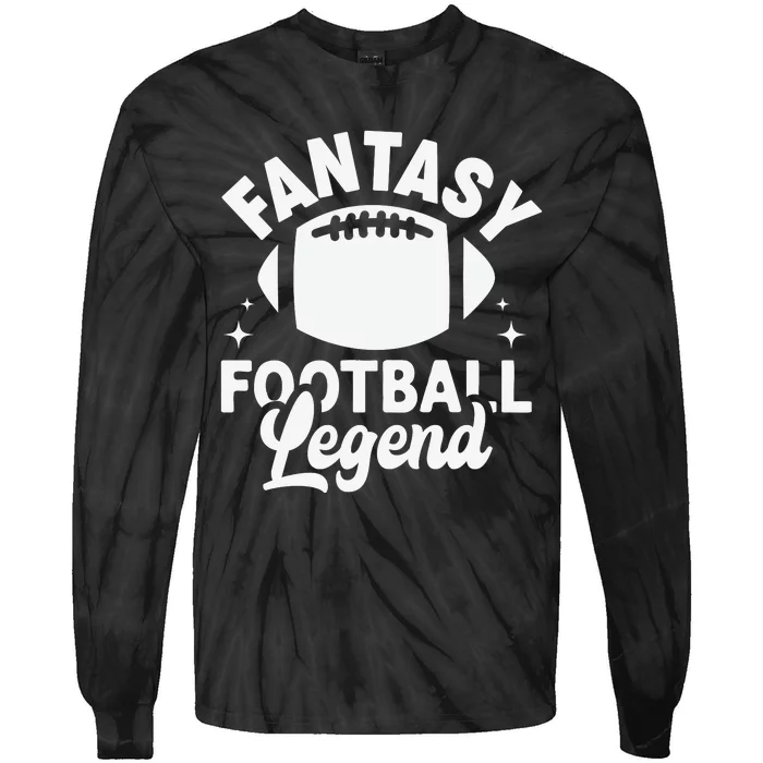 Fantasy Football Legend Sporty Graphic Tie-Dye Long Sleeve Shirt