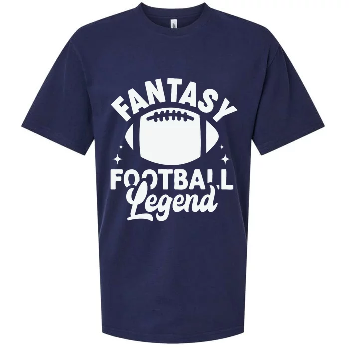 Fantasy Football Legend Sporty Graphic Sueded Cloud Jersey T-Shirt