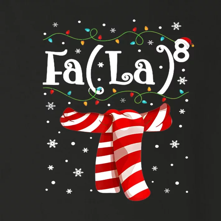 Funny FA (LA)8 Christmas Lights Scarf Fa La Math Toddler Long Sleeve Shirt