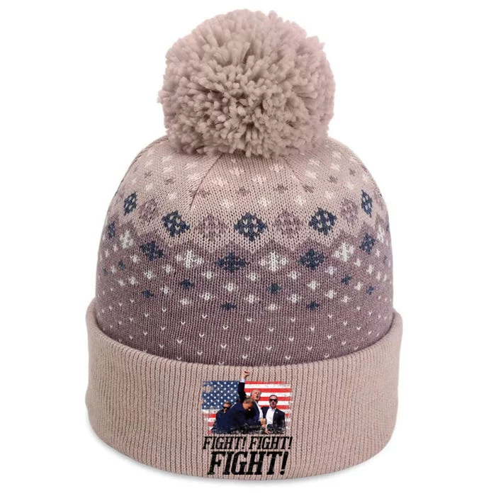 Fight Fist Legend Trump 2024 Survived Shot At Election Rally The Baniff Cuffed Pom Beanie