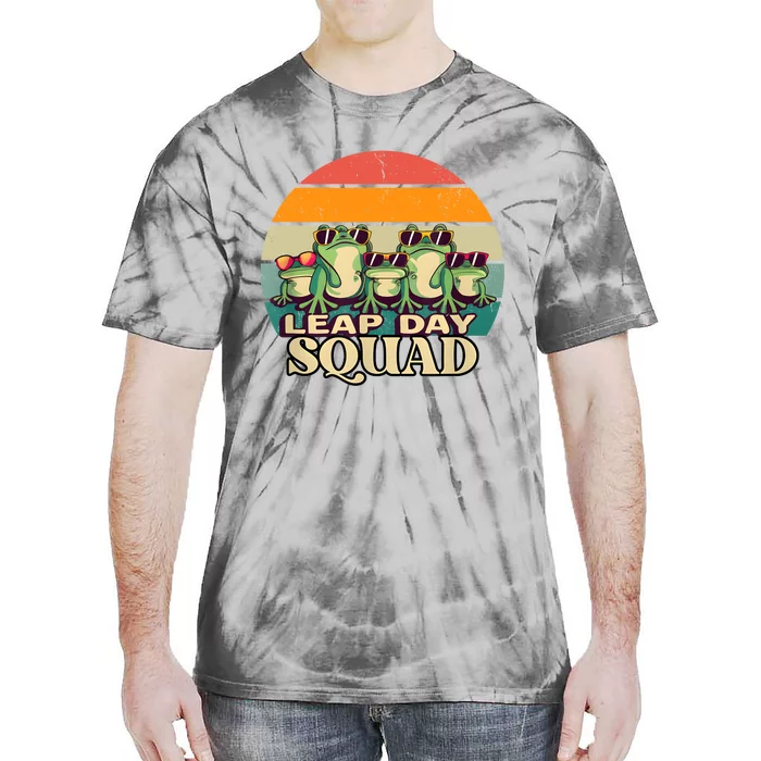 Funny Frog Lover Leap Day Squad February 29 Tie-Dye T-Shirt