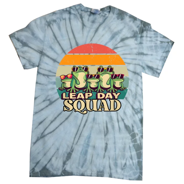 Funny Frog Lover Leap Day Squad February 29 Tie-Dye T-Shirt