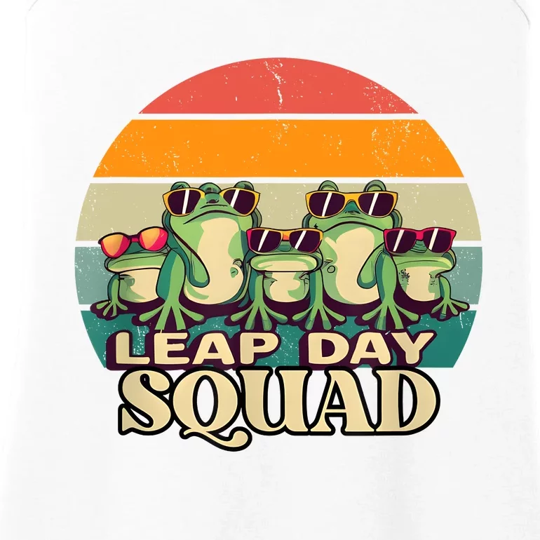 Funny Frog Lover Leap Day Squad February 29 Ladies Essential Tank