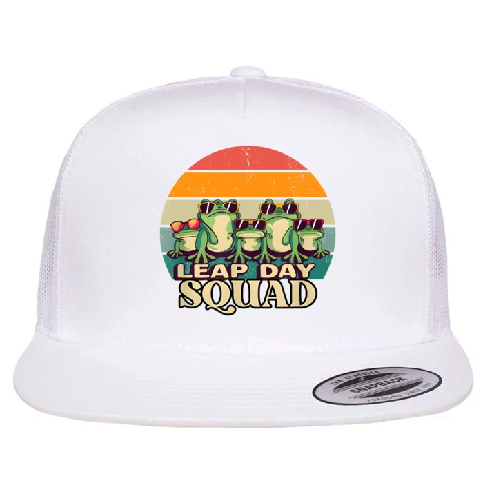 Funny Frog Lover Leap Day Squad February 29 Flat Bill Trucker Hat