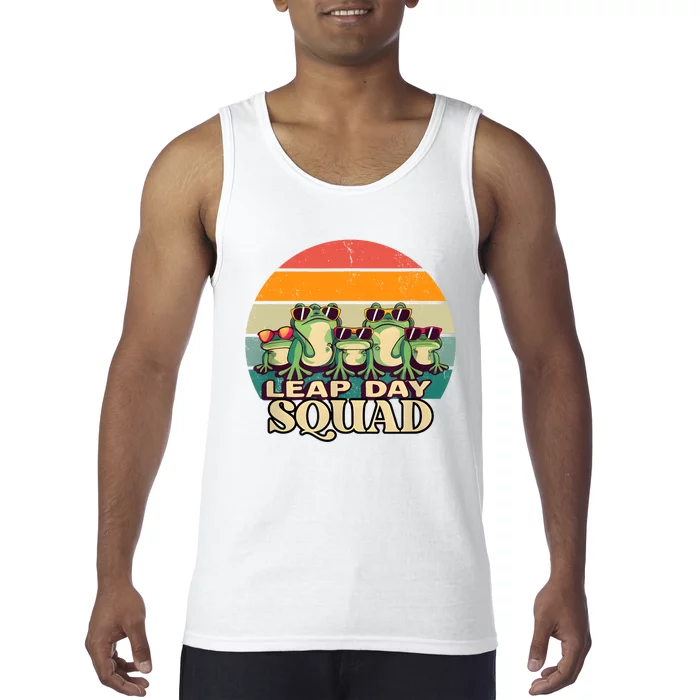 Funny Frog Lover Leap Day Squad February 29 Tank Top