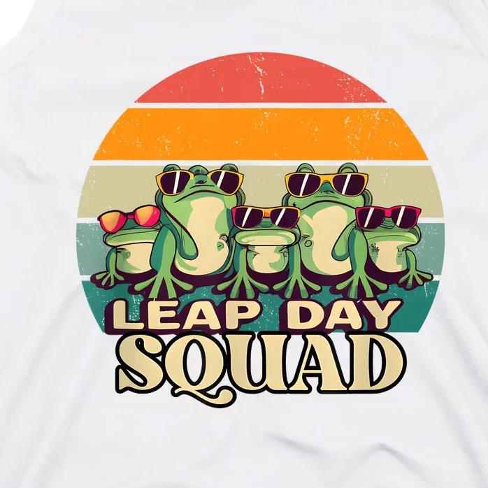 Funny Frog Lover Leap Day Squad February 29 Tank Top