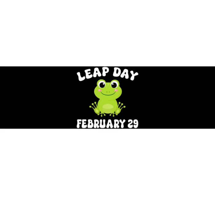 Funny Frog Leap Day February 29 Birthday Feb 29 Leap Year Bumper Sticker