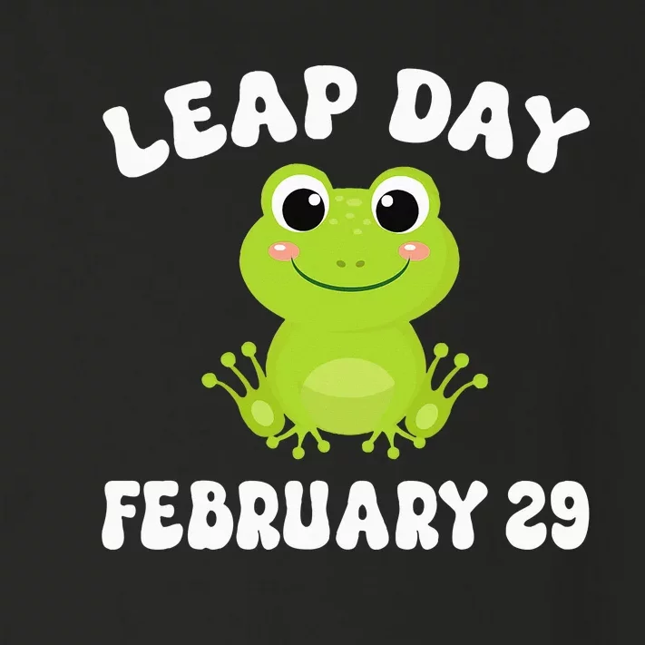 Funny Frog Leap Day February 29 Birthday Feb 29 Leap Year Toddler Long Sleeve Shirt