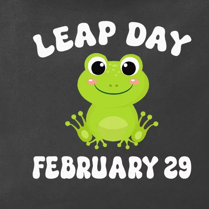 Funny Frog Leap Day February 29 Birthday Feb 29 Leap Year Zip Tote Bag