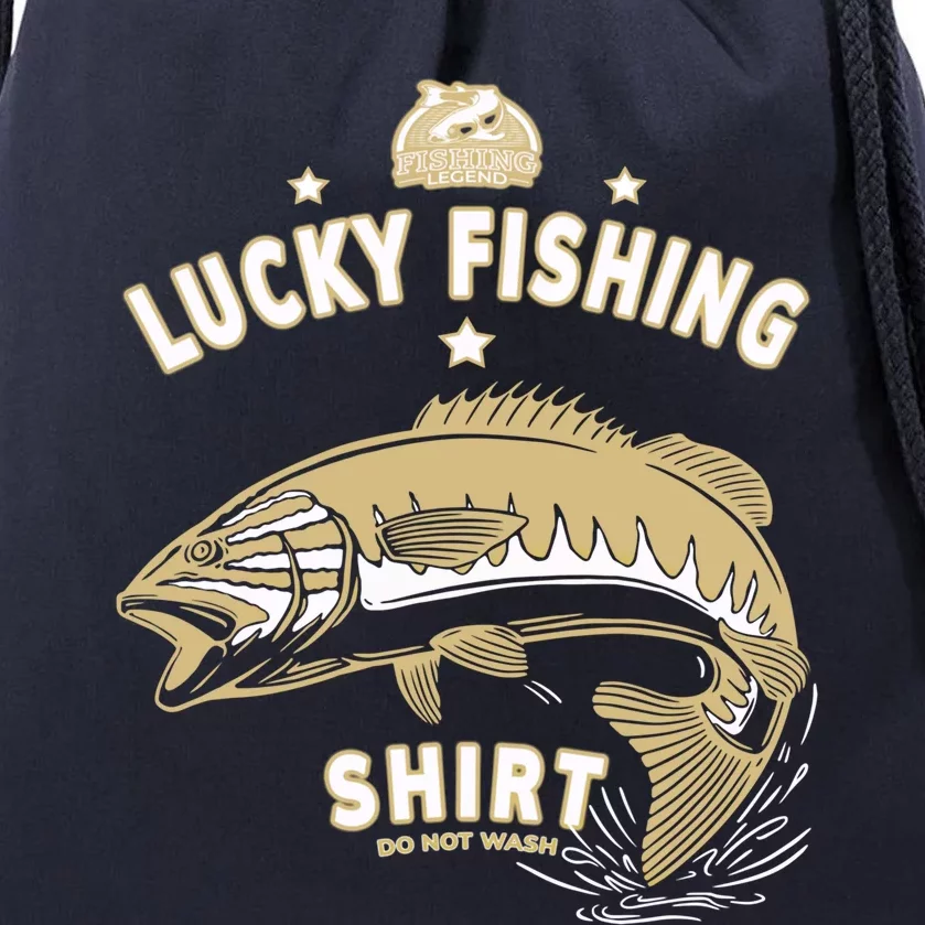 Funny Fisher Love Fishing Gift Lucky Fishing Gift Drawstring Bag