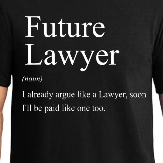 Funny Future Lawyer Gift For Law School Graduate Attorney Pajama Set