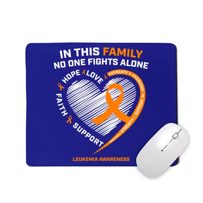 Family Fight Leukemia Awareness Products Gift Funny Gift Mousepad