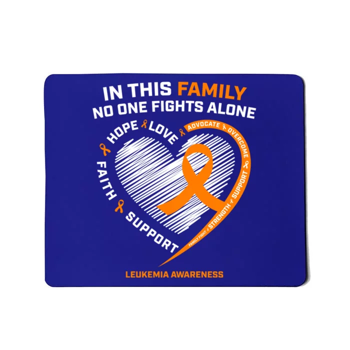 Family Fight Leukemia Awareness Products Gift Funny Gift Mousepad