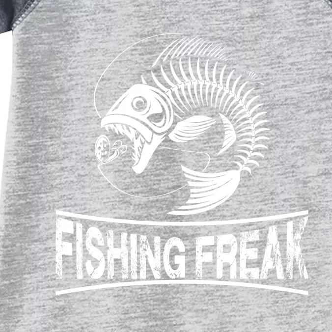 Fishing Freak Largemouth Bass Funny Fisherman Fathers Day Infant Baby Jersey Bodysuit