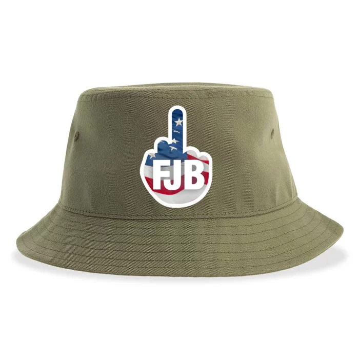 FJB Flag Logo Front & Back Sustainable Bucket Hat