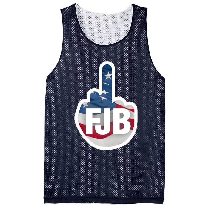 FJB Flag Logo Front & Back Mesh Reversible Basketball Jersey Tank