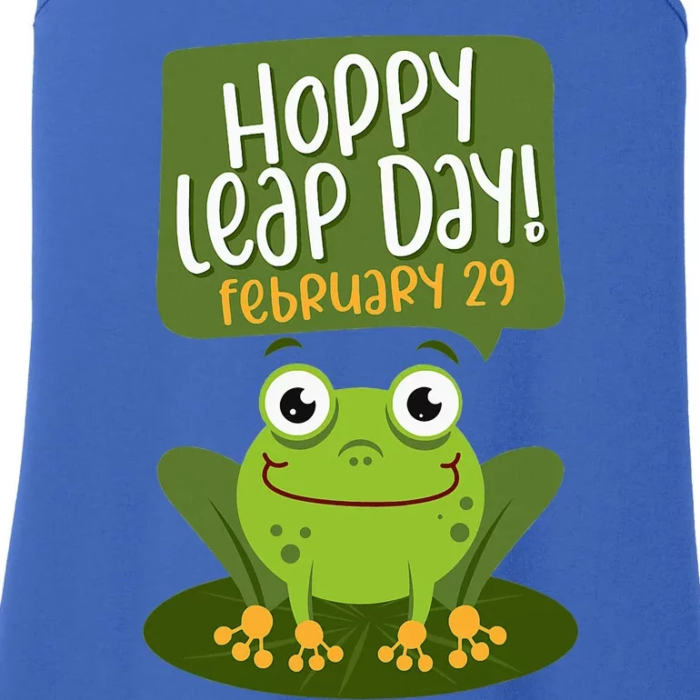 Funny Frog Lover Hoppy Leap Day February 29 Gift Ladies Essential Tank